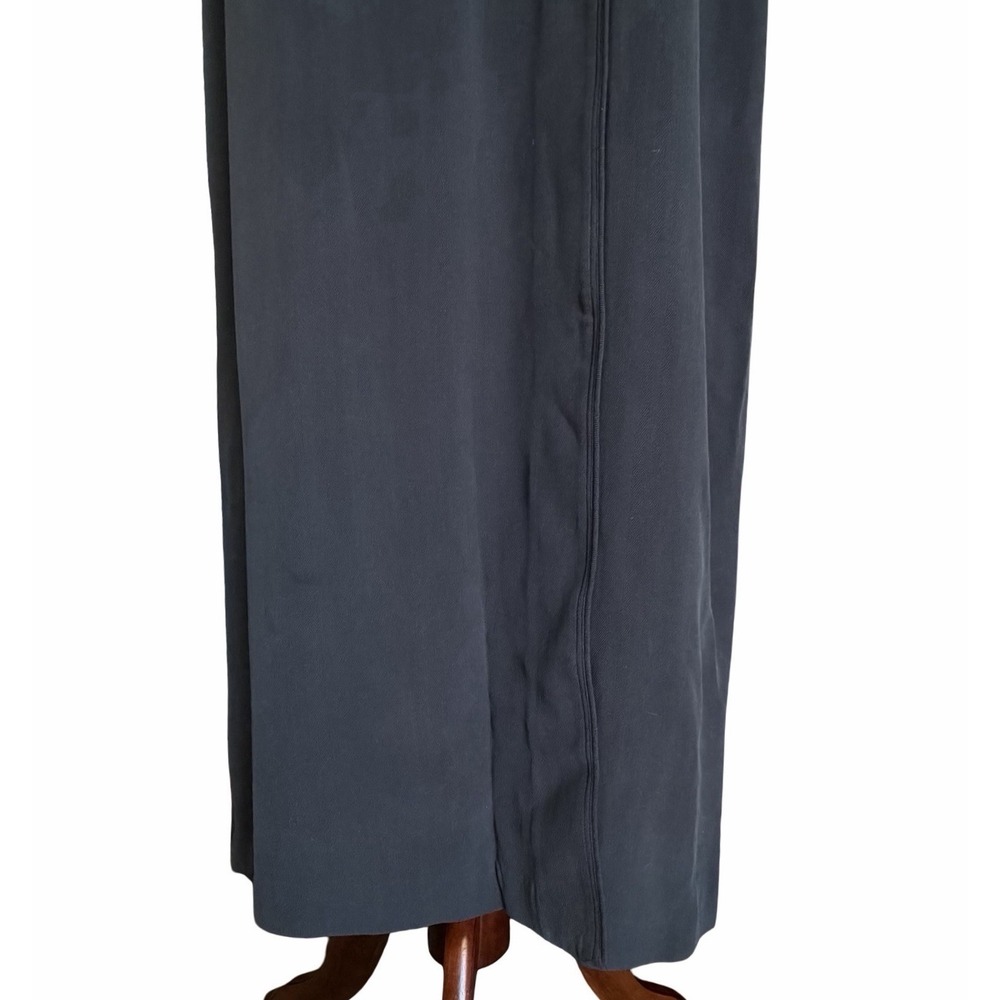 Tommy Bahama 100% Silk Maxi Shift Dress Sz 8 • Starlette Coal Minimalist Coastal - Picture 2 of 10